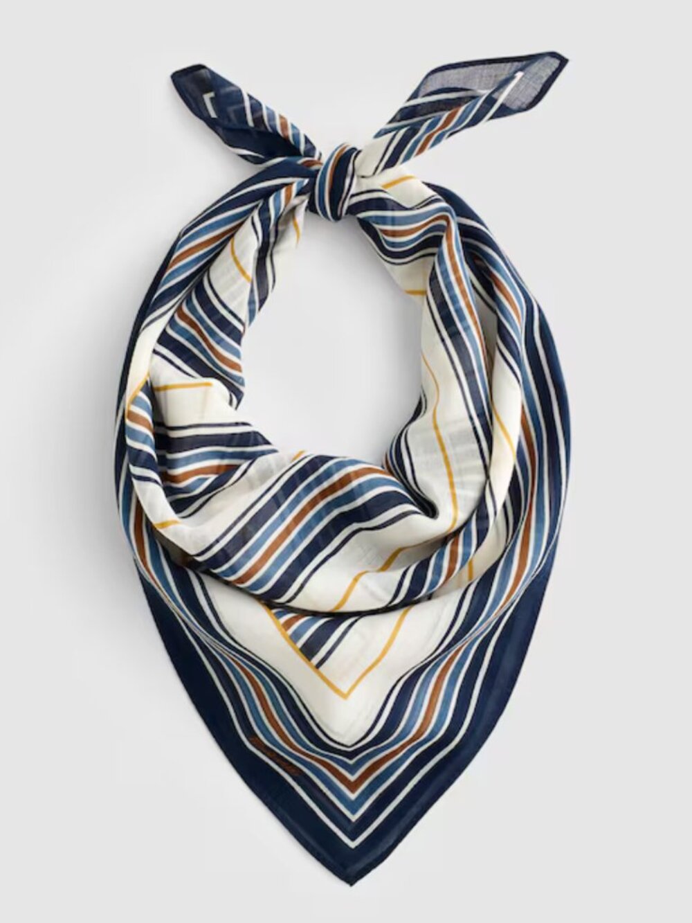 New Madewell Organic Cotton Wrangler Stripe Canvas Bandana